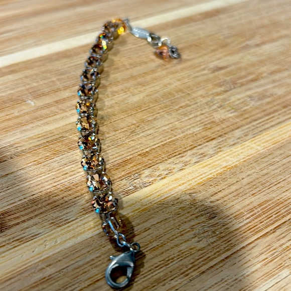 Gold Swarovski Crystals Bracelet new - Picture 2 of 6